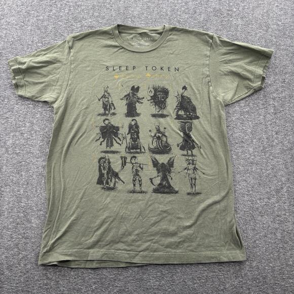 Sleep Token The Summoning Green Tshirt Mens XL Progressive Metal Alternative - Picture 1 of 4